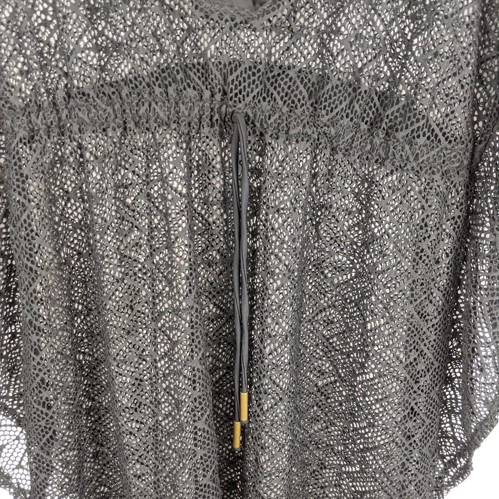 Ella Moss Isla Black Lace Swim Beach Cover Up S - Picture 3 of 10